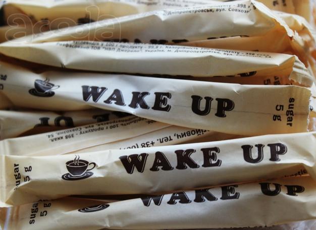 Сахар в стиках "wake up"